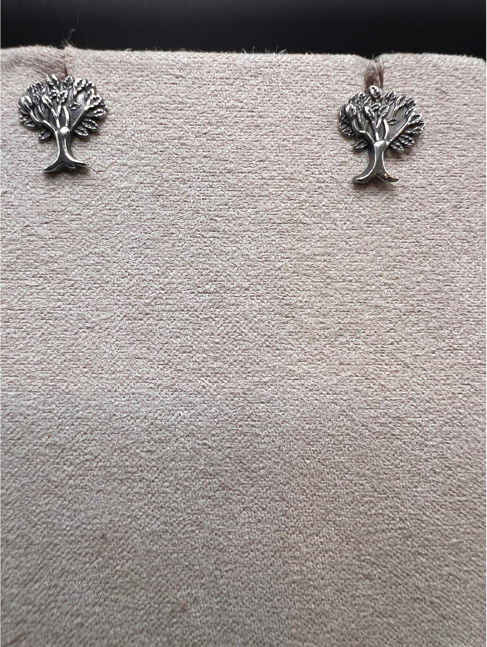 925 Sterling Silver Tree of Life Stud Earrings Oxidized Botanical